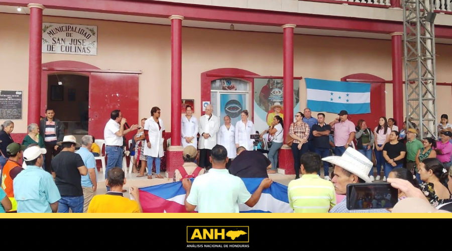 Comunidades de San José de Colinas, Santa Bárbara, rechazan cierre de clínicas oftalmológicas